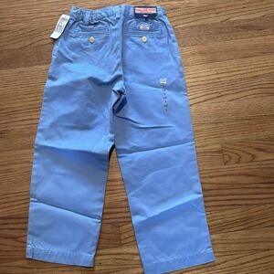 Vineyard Vines Boys Cotton Flat Front‎ Classic Fit Lt Blue Khaki Club Pants Sz 6